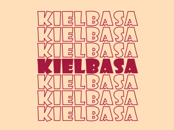 Kielbasa SVG Cut File: Graphics for Print Templates