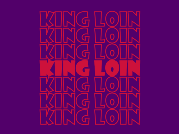 King Loin SVG Cut File: Graphics for Print Templates