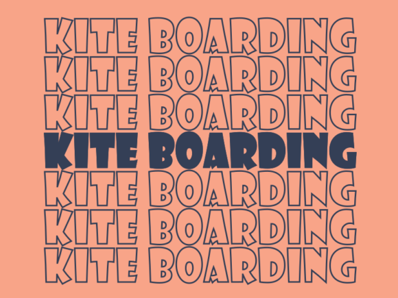 Kite Boarding SVG Cut File: Graphics for Print Templates