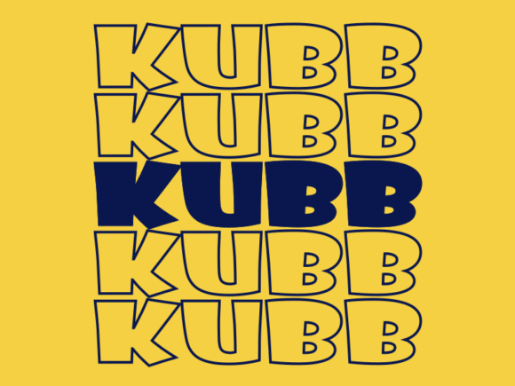 Kubb SVG Cut File: Graphics for Print Templates