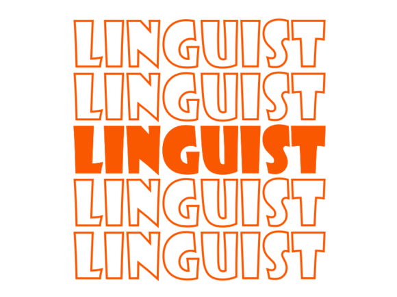 Linguist SVG Cut File: Graphics for Print Templates