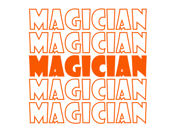 Magician SVG Cut File: Graphics for Print Templates