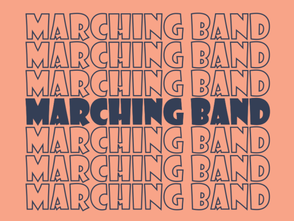 Marching Band SVG Cut File: Graphics for Print Templates