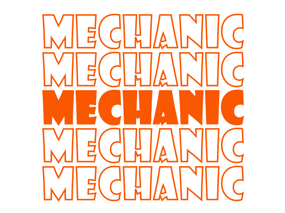 Mechanic SVG Cut File: Graphics for Print Templates