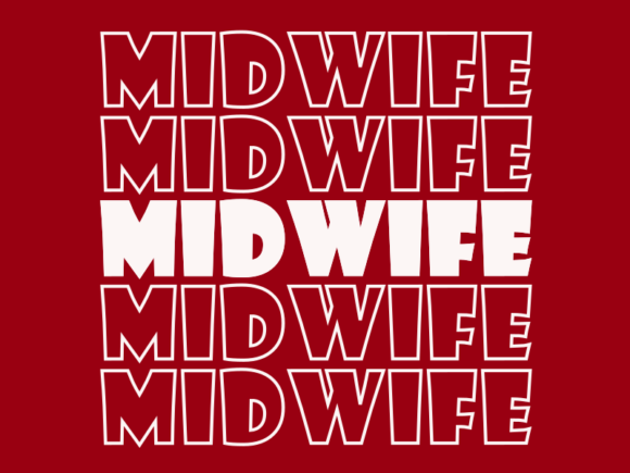 Midwife SVG Cut File: Graphics for Print Templates