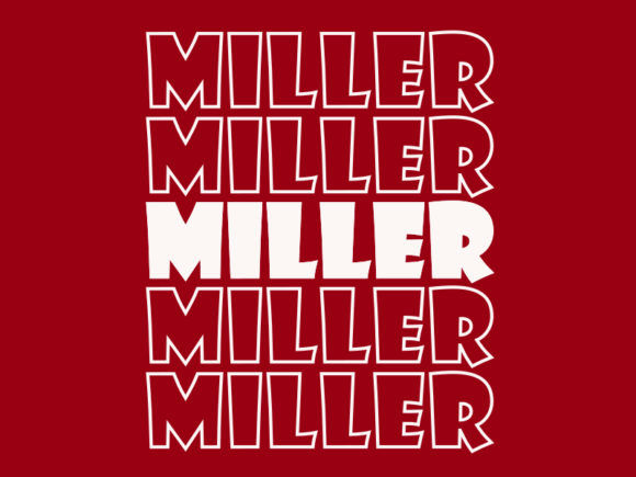 Miller SVG Cut File: Graphics & Print Templates