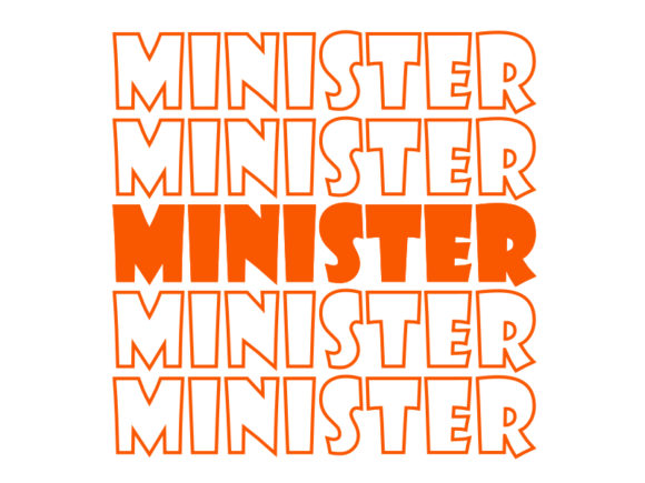 Minister SVG Cut File: Graphics for Print Templates