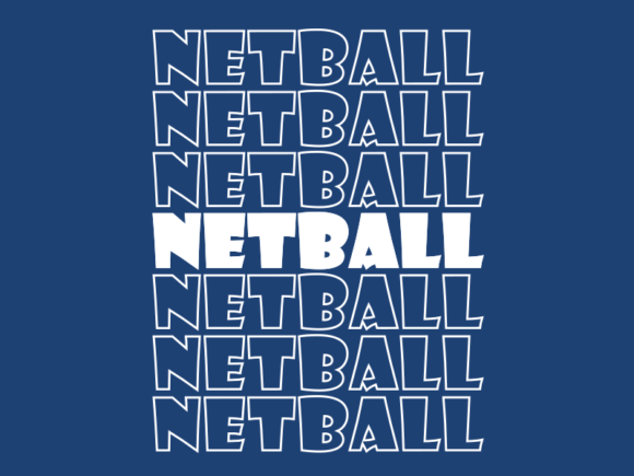 Netball SVG Cut File: Graphics for Print Templates