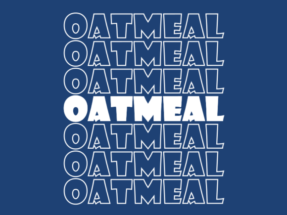 Oatmeal SVG Cut File: Graphics for Print Templates