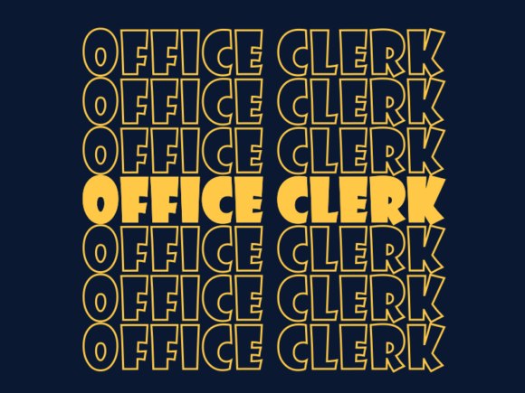 Office Clerk SVG Cut File