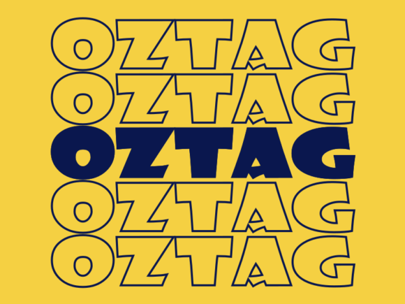 Oztag SVG Cut File: Graphics for Print Templates