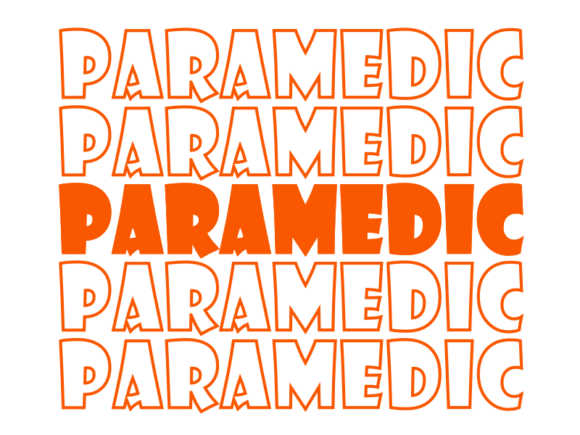 Paramedic SVG Cut File: Graphics for Print Templates