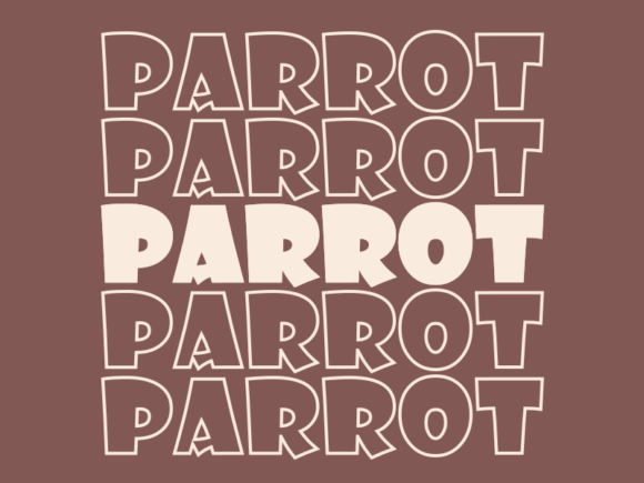 Parrot SVG Cut File: Graphics for Print Templates