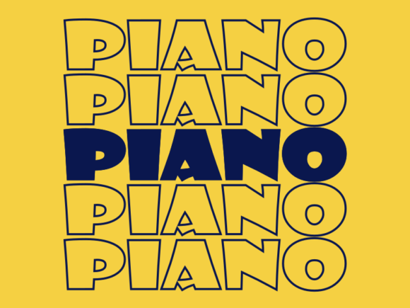 Piano SVG Cut File: Graphics for Print Templates