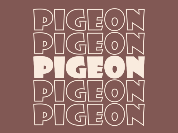 Pigeon SVG Cut File: Graphics & Print Templates