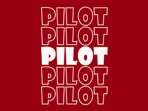 Pilot SVG Cut File: Graphics for Print Templates