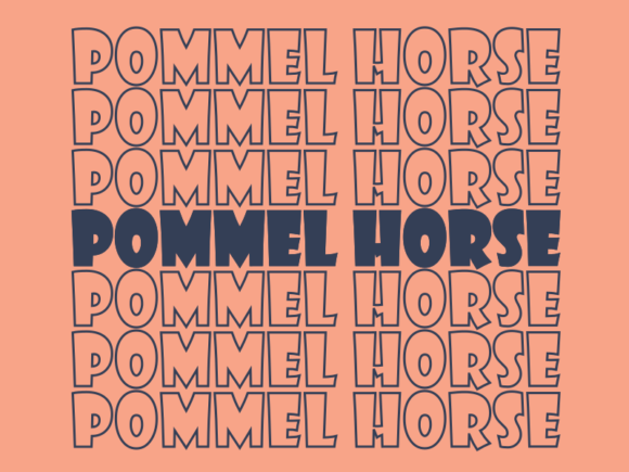 Pommel Horse SVG Cut File: Graphics & Print Templates