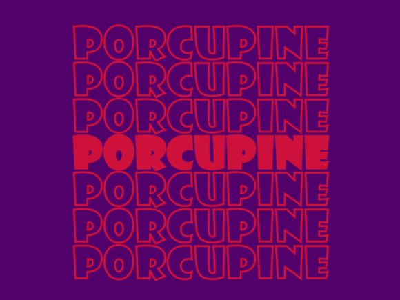 Porcupine SVG Cut File: Graphics for Print Templates