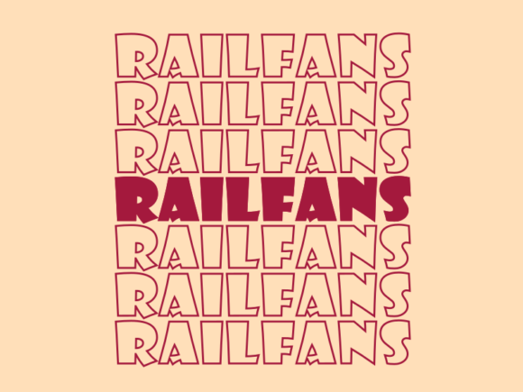 Railfans SVG Cut File: Graphics for Print Templates