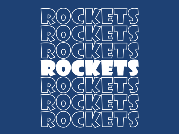 Rockets SVG Cut File: Graphics for Print Templates