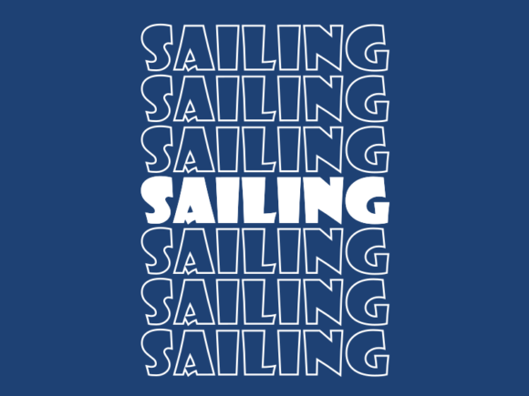 Sailing SVG Cut File: Graphics for Print Templates