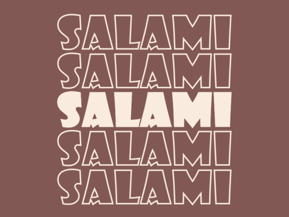 Salami SVG Cut File: Graphics & Print Templates