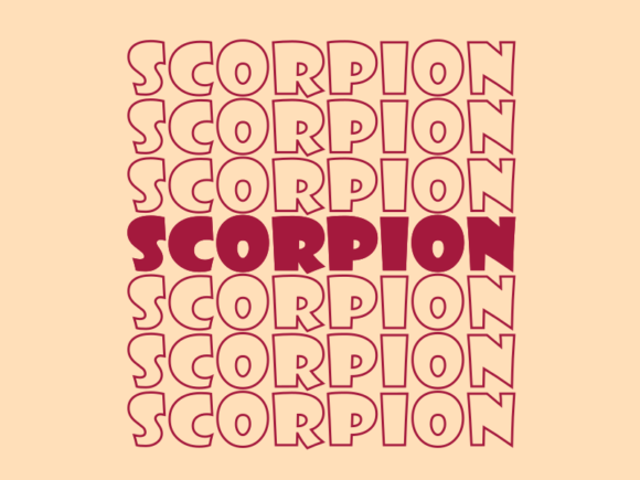 Scorpion SVG Cut File: Graphics for Print Templates
