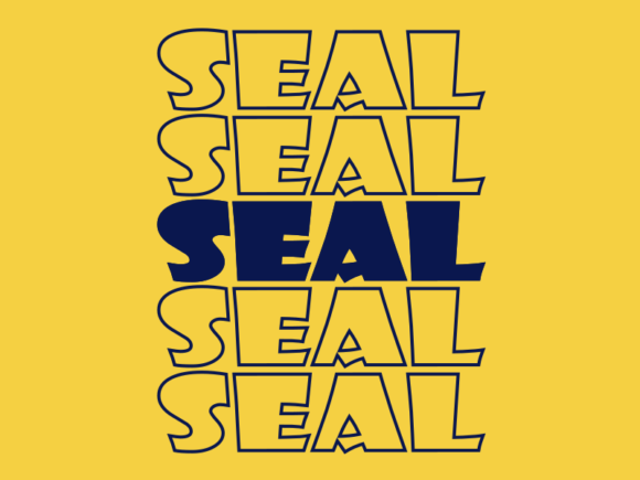 Seal SVG Cut File: Graphics for Print Templates
