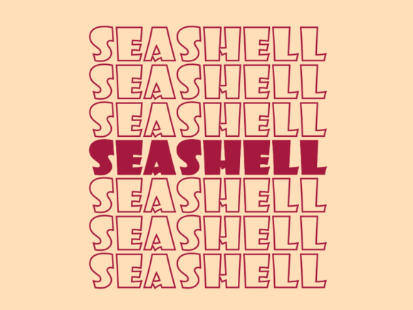 Seashell SVG Cut File: Graphics for Print Templates