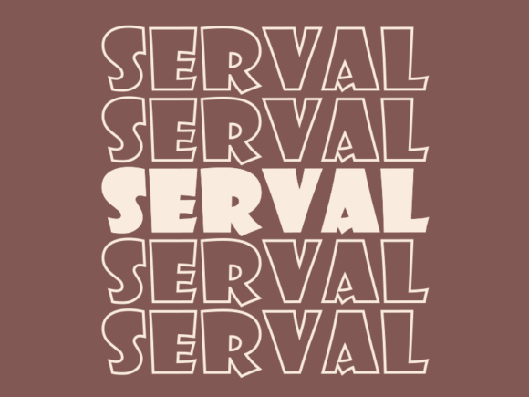 Serval SVG Cut File: Graphics for Print Templates