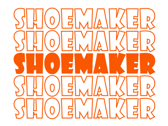 Shoemaker SVG Cut File: Graphics for Print Templates