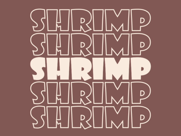 Shrimp SVG Cut File: Graphics for Print Templates