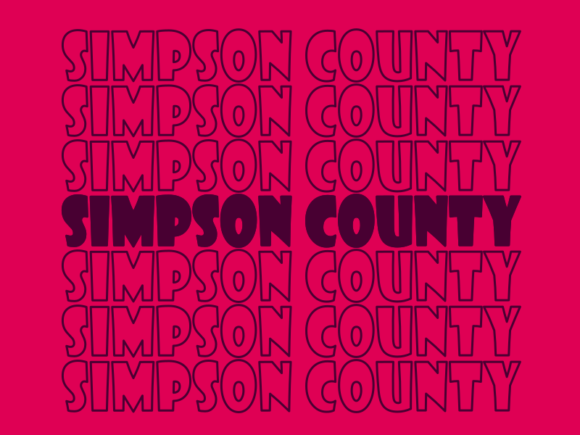 Simpson County SVG Cut File: Graphics & Print Templates