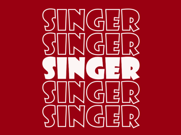Singer SVG Cut File: Graphics & Print Templates