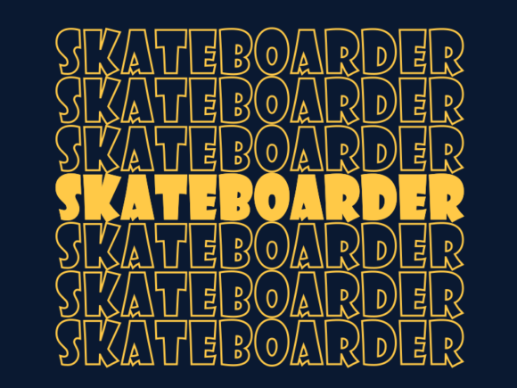 Skateboarder SVG Cut File: Graphics for Print Templates