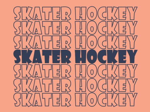 Skater Hockey SVG Cut File: Graphics for Print Templates