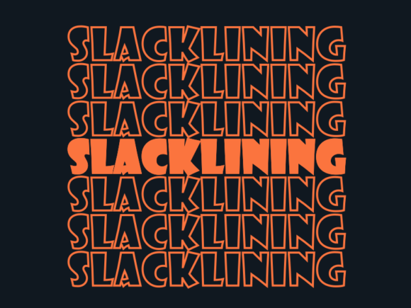 Slacklining SVG Cut File: Graphics for Print Templates