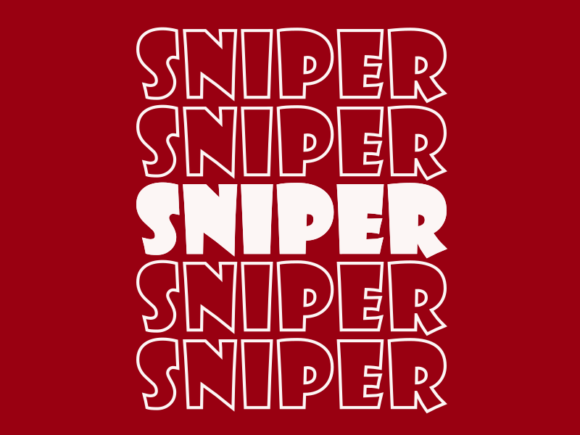 Sniper SVG Cut File: Graphics for Print Templates