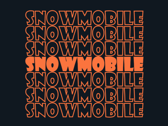 Snowmobile SVG Cut File: Graphics for Print Templates