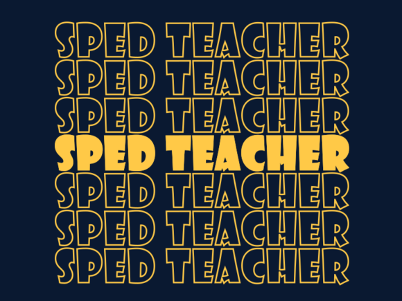 Sped Teacher SVG Cut File: Graphics for Print Templates