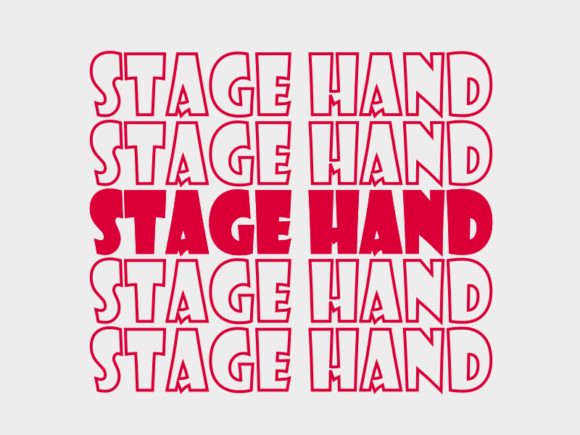Stage Hand SVG Cut File: Graphics for Print Templates
