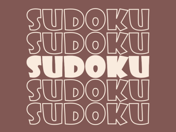 Sudoku SVG Cut File: Graphics for Print Templates